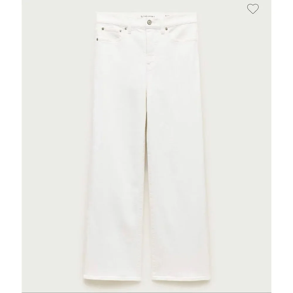 J. Crew Slim-wide jean in White NWT Size 28T